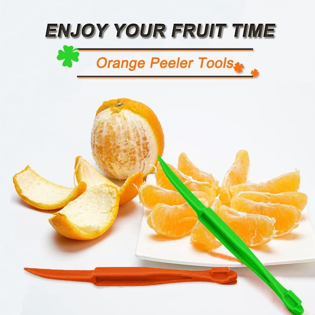 Orange Citrus Peelers Citrus Lemon Citrus Peel Cutter Plastic Easy Slicer Cutter Peeler Remover Opener Kitchen Accessories Knife Cooking Tool Kitchen Gadget Multiple 2 Pack