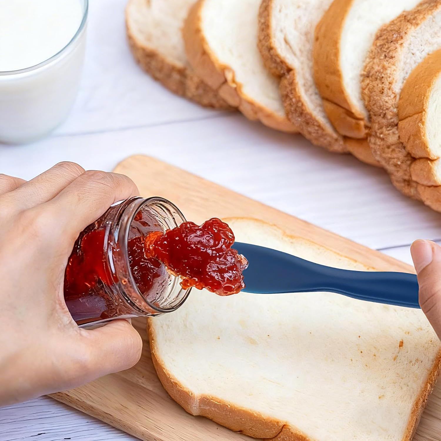 4Pack Plastic Butter Spreader Knife, 6.96X1.37'' Multi Purpose Butter Knifves Spreader, Butter Cheese Spreader Frosting Knives, Plastic Multi Purpose Buttering Knife-cutter for Butter, Jelly, Cream Cheese and Nut Butter