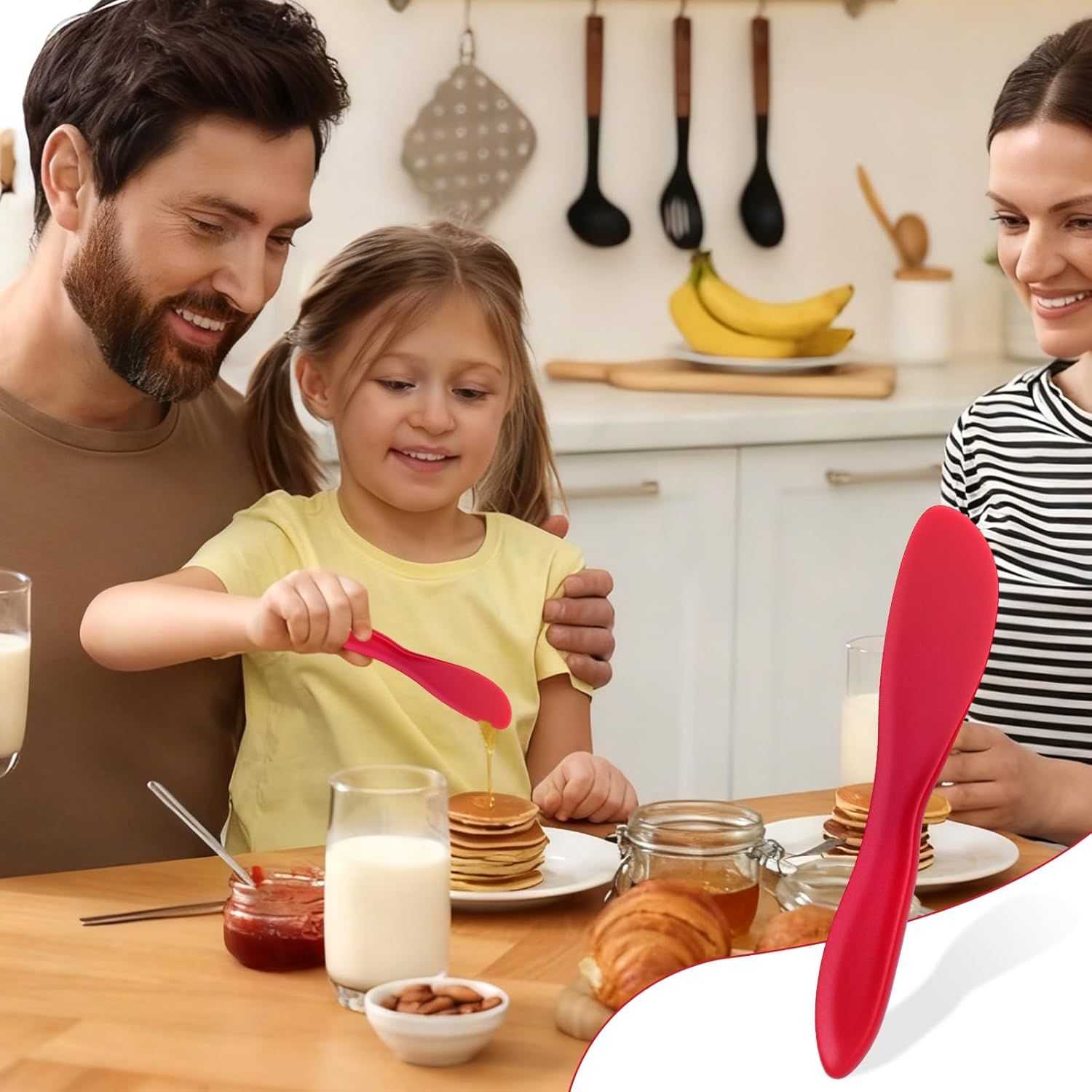 4Pack Plastic Butter Spreader Knife, 6.96X1.37'' Multi Purpose Butter Knifves Spreader, Butter Cheese Spreader Frosting Knives, Plastic Multi Purpose Buttering Knife-cutter for Butter, Jelly, Cream Cheese and Nut Butter
