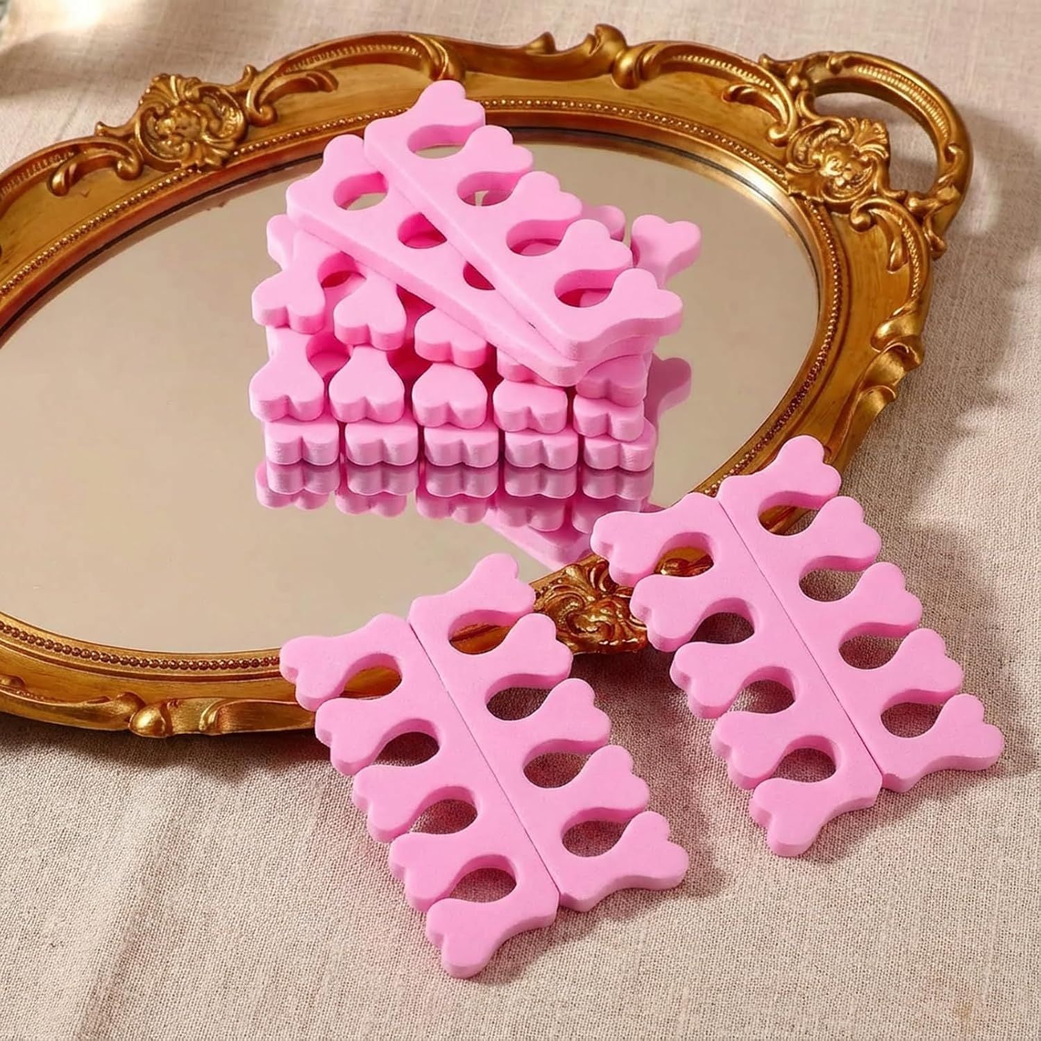 20 Pack Sponge Toe Separators, Toe Separators Set/Soft Foam Toe Separator, Flexible Toe Spacers for Pedicures Toe Dividers for Women Nail Art Pedicure Manicure 3.94x1.38''