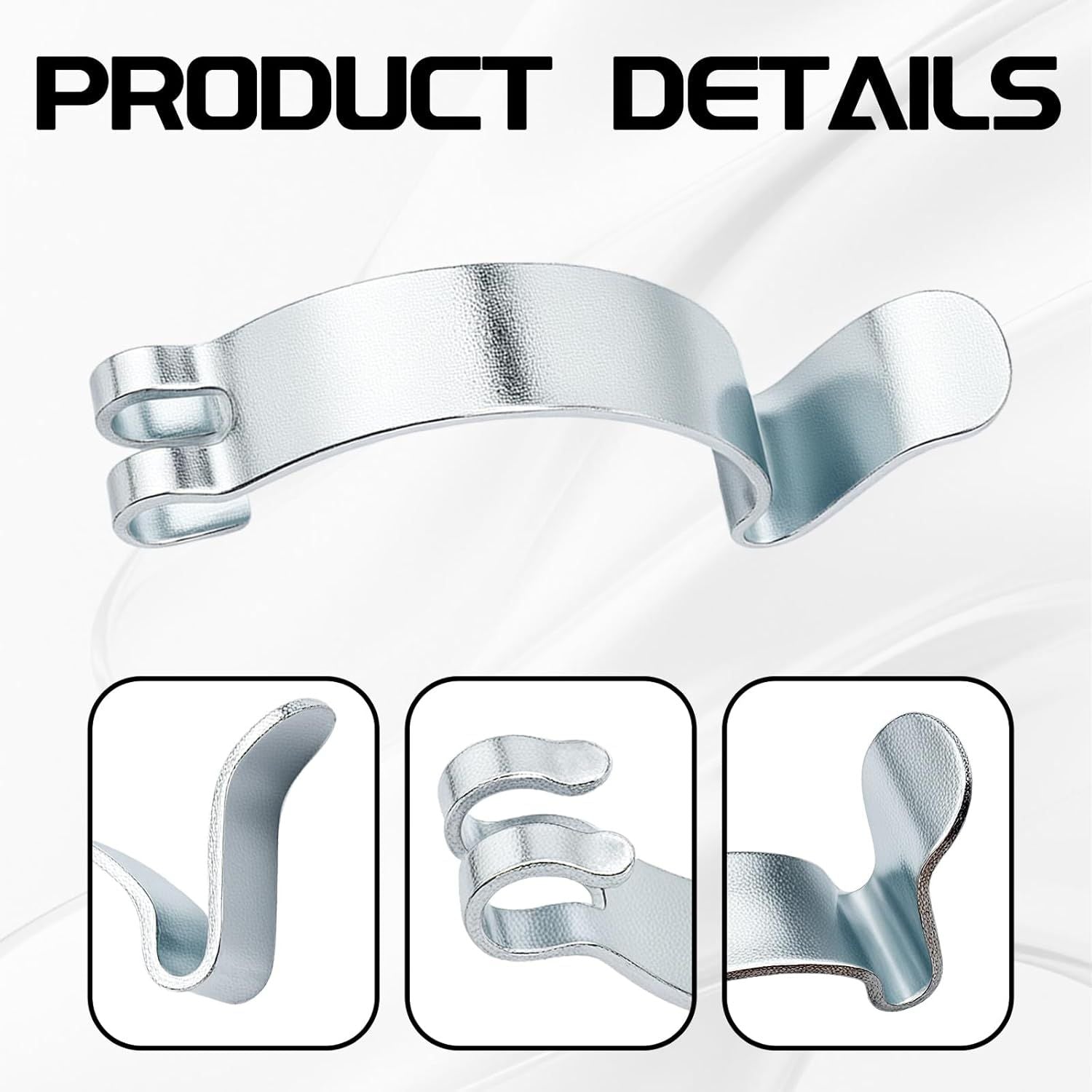 Car Air Filter Clips, 6PCS Stainless Steel Air Cleaner Cover Clip for Car, Airing Filter Clean Housing Box Lid Spring Clip Clamp, Universal Airs Cleaning Filters Box Housing Retaining Clipings