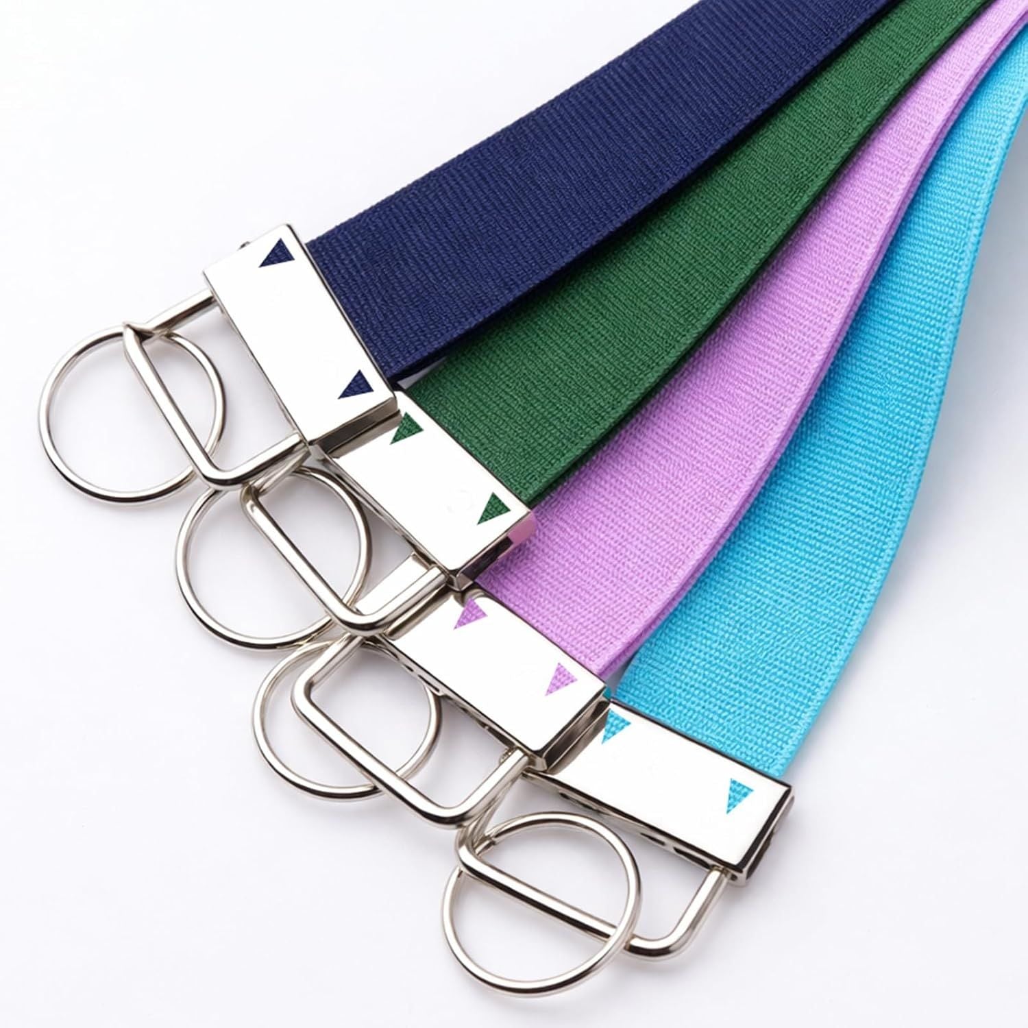 15PCS Key Fob Hardware Bulk, Key Fob Keychain Wristlet-Clamp Supplies for DIY Craft Making, Lanyard Keychain Hardware, Silver Keychain Wristlet for Lanyard, Suitcase Tag, Dog Leash Accessories