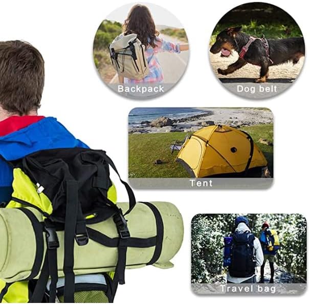 CooBigo 10pcs 1/2" 12.5mm Side Release Buckles Plastic Black Quick Adjustable Buckle For Backpack Strap DIY Pets Collar Accessory