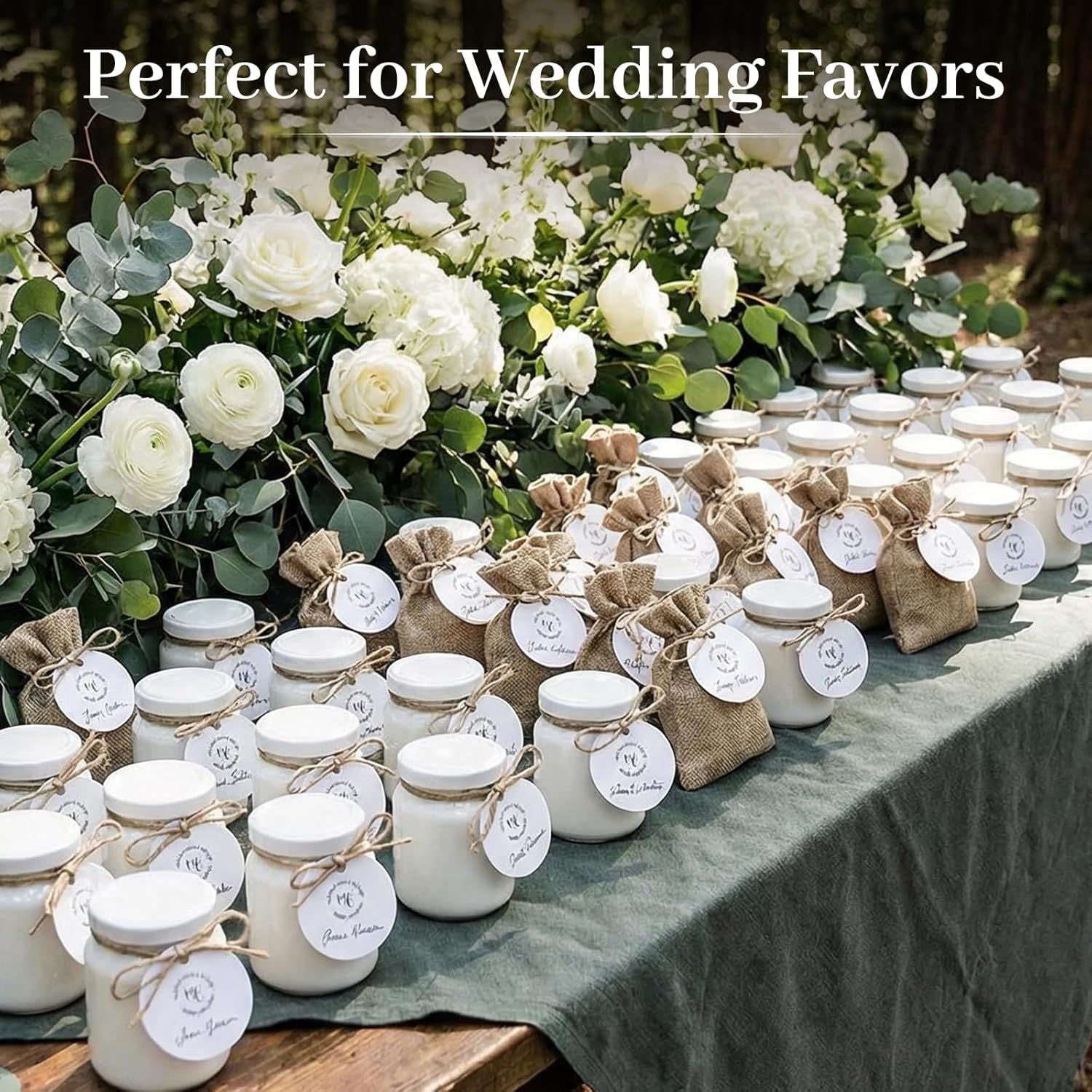 120PCS White Round Gift Tags, 2 inch Kraft Paper Gift Tags with String for Gifts Wrapping Craft Project Wedding Favors