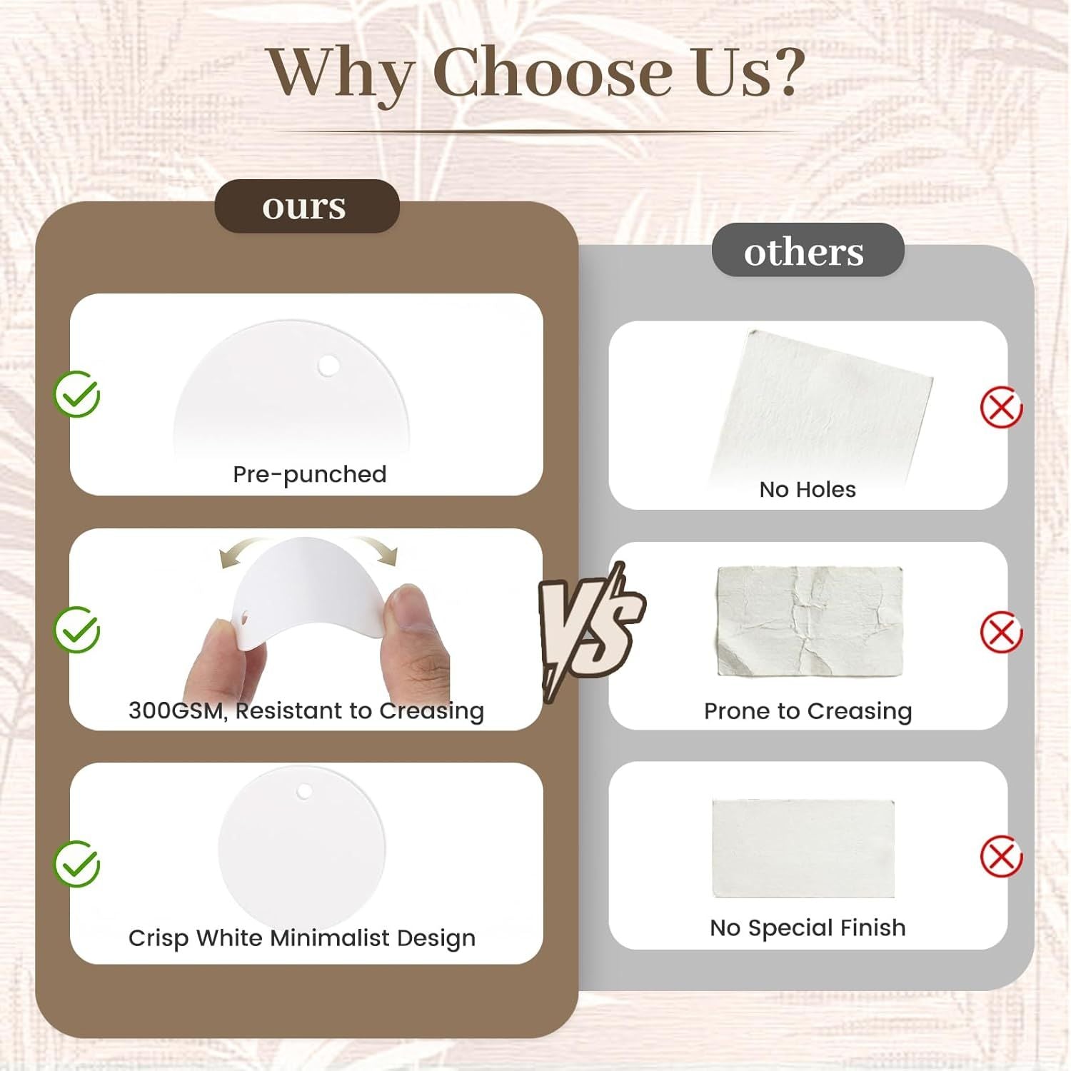 120PCS White Round Gift Tags, 2 inch Kraft Paper Gift Tags with String for Gifts Wrapping Craft Project Wedding Favors