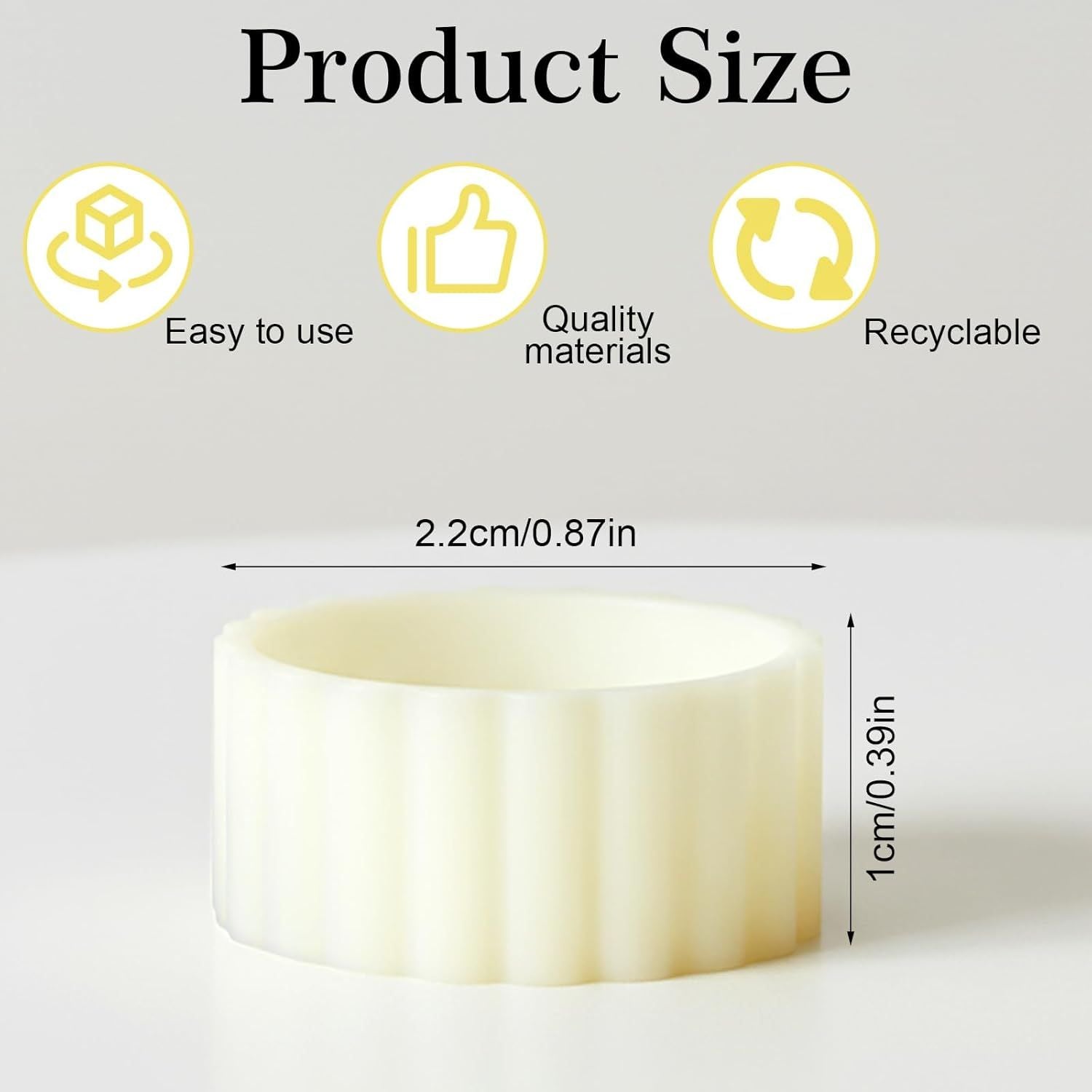 12PCS Rubber Candle Grippers, Silicone Candle Hugger, Candles Grips Inserts for Taper Candles Base Accessories Bougie Upright and in Place for Taper Bougie Cups