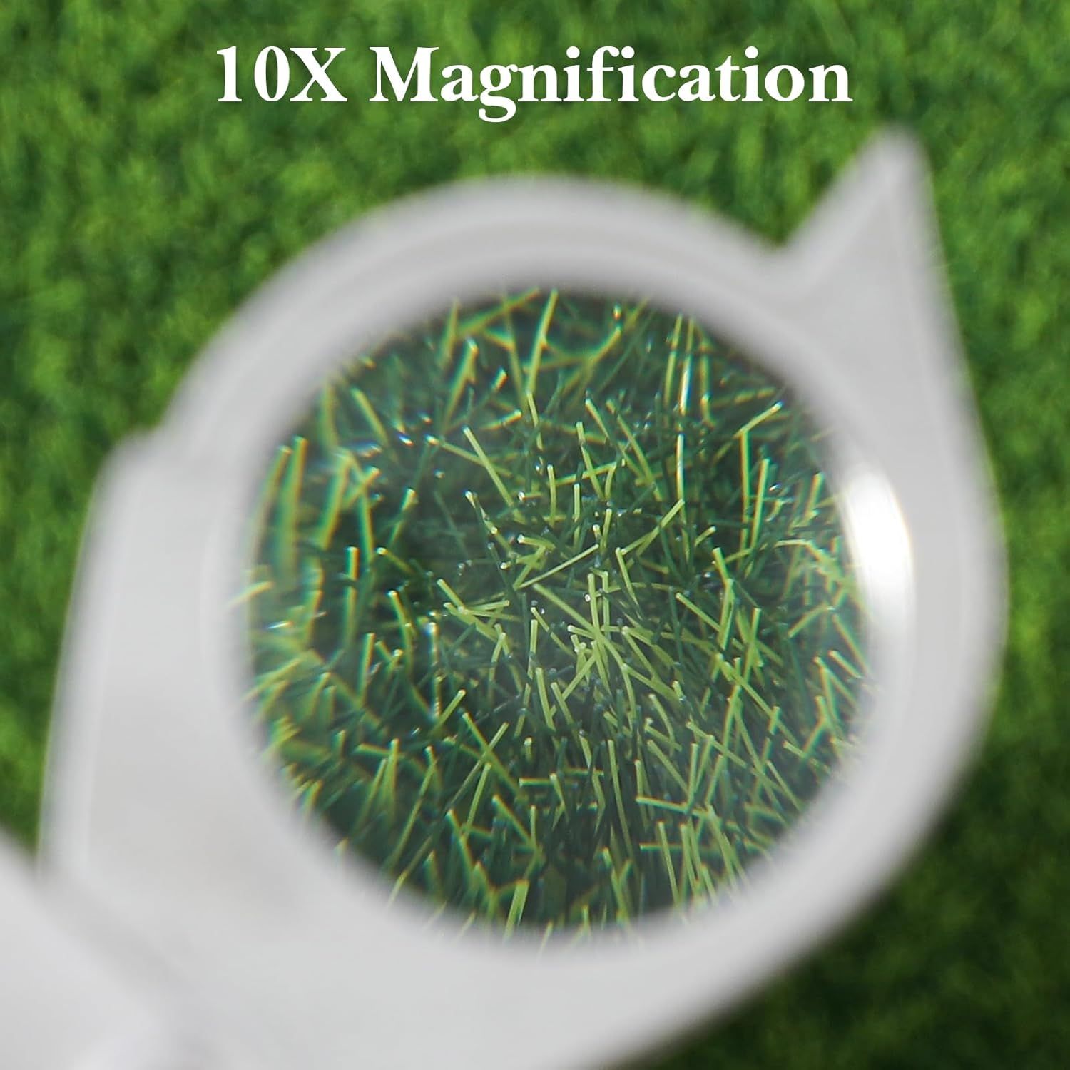 2 Pcs 10x Mini Pocket Magnifying Glass, Small Rotating Folding Jewelry Loupe, Stainless Steel Portable Pocket Magnifier with Keychain for Reading, Coin, Jewelry or Exploring Silver, Boxed