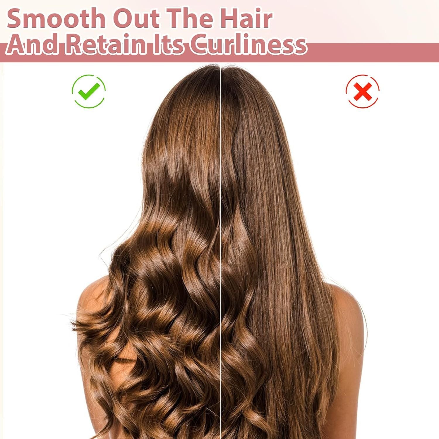 Wide Tooth Comb for Curls, Curly Hair Comb with Double Row Wavy Tooth for Curls Wavy Thick Long Wet Dry Hairs, Detangler Hairs Brush Large Teeth Shower for Women Girl Grey