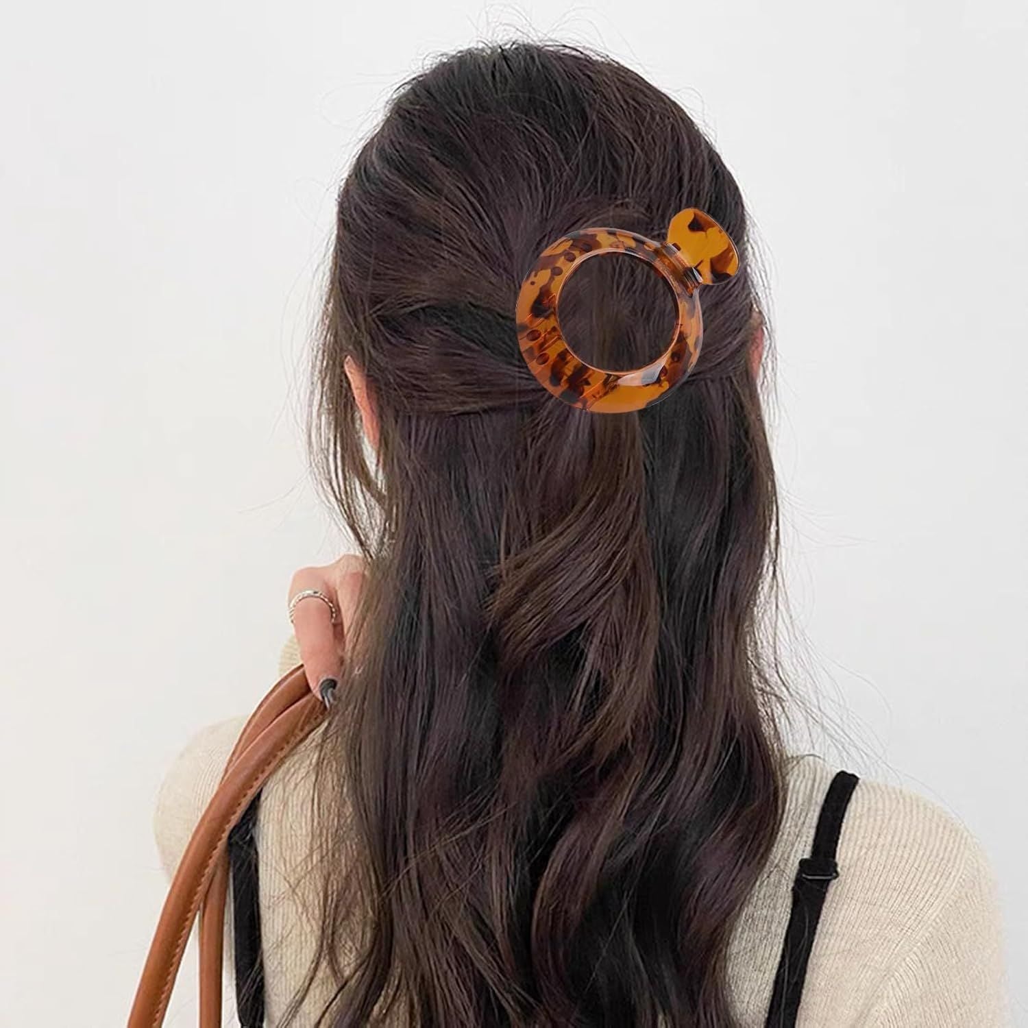 4 PCS Small Flat Hair Clips for Thin Hair Non-slip Hair Catch Jaw Clamp, Resilient Spring Action Perfect Everyday Accessory Clamps Hair Accessories for Women Girls