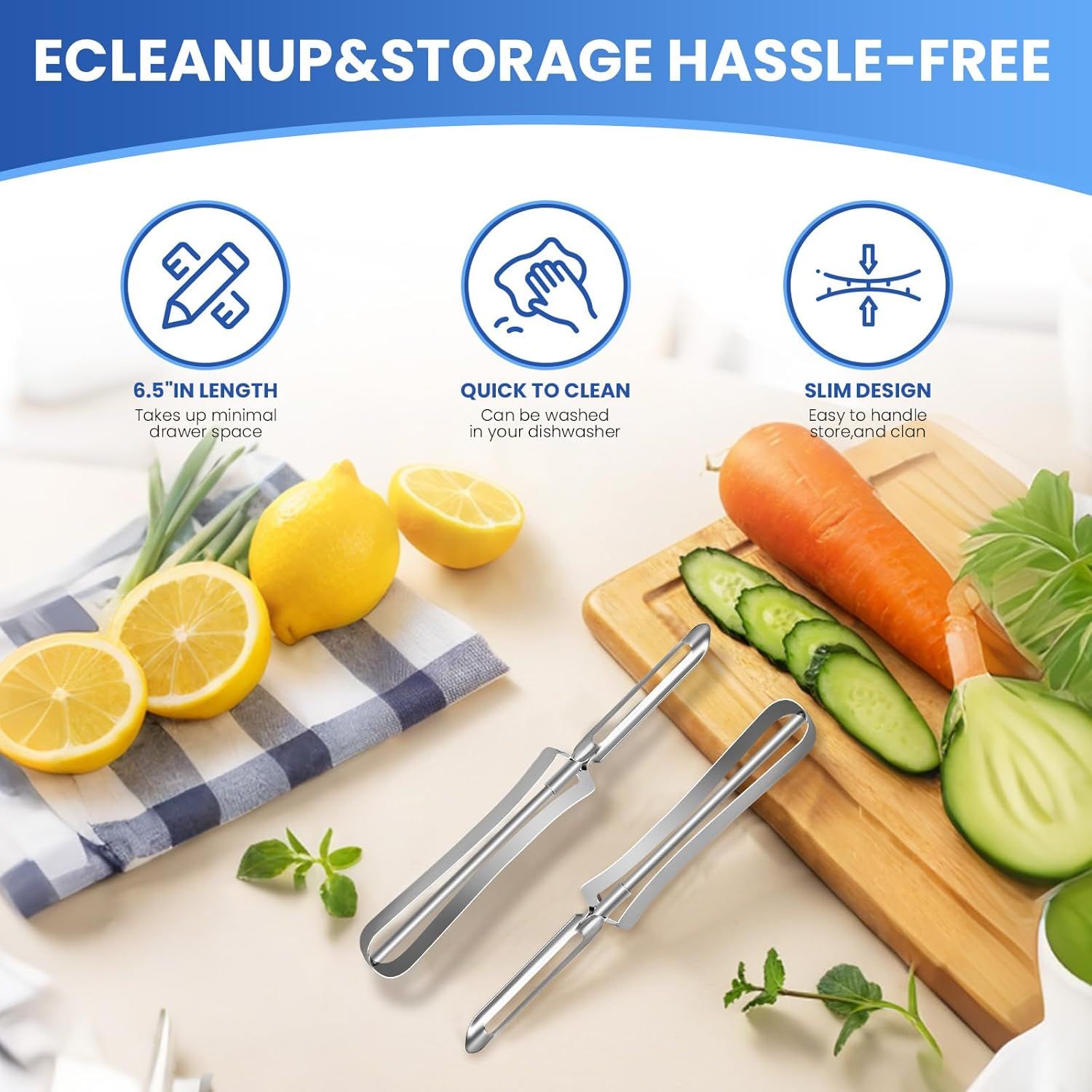 Stainless Steel Peelers,Multi-function Vegetable Peelers for Veggie, Potato, Carrot, Fruit, Apple