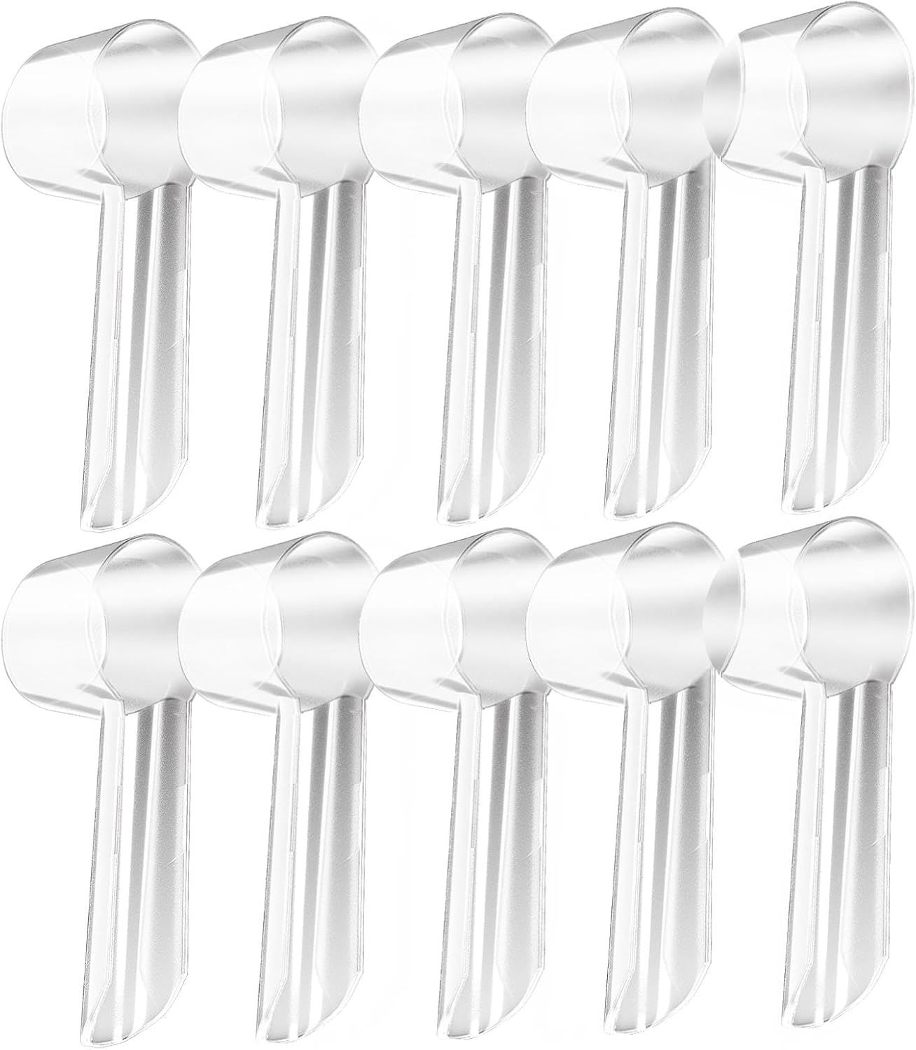 Toothbrush Head Covers Compatible with Oral-B Braun Replacement Brush Heads, Clear Toothbrush Protection Cover, Tooth Brush Head Covers for Home, Travel and Everyday Use 10 PCS