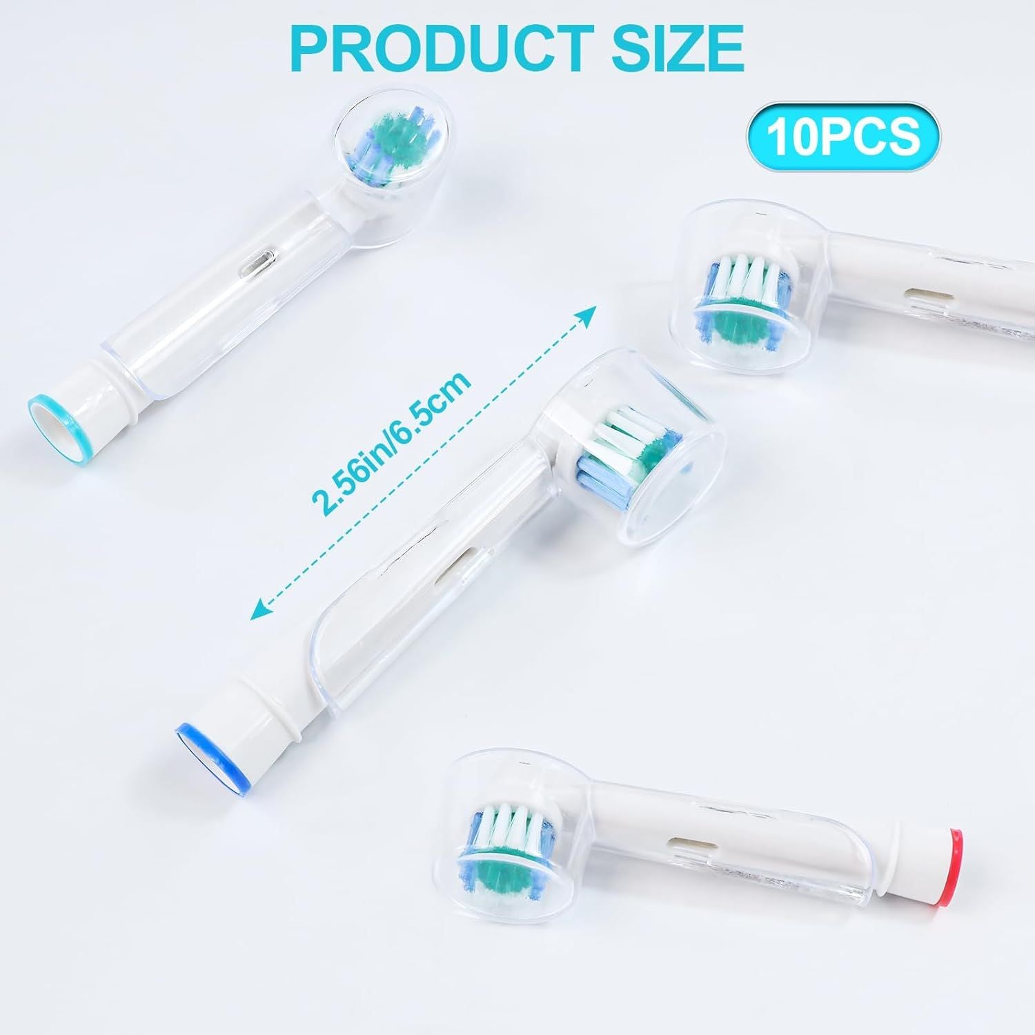 Toothbrush Head Covers Compatible with Oral-B Braun Replacement Brush Heads, Clear Toothbrush Protection Cover, Tooth Brush Head Covers for Home, Travel and Everyday Use 10 PCS
