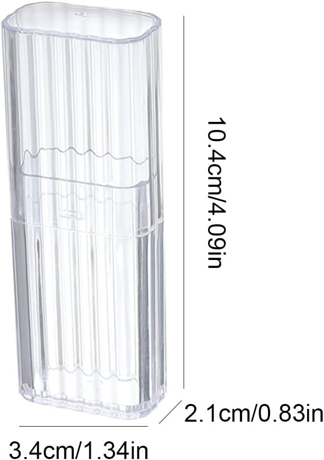 4 Pcs Cotton Swab Holder for Travel Mini Travel Swab Case Box for Makeup Sponge Cotton Swabs Hair Ties Floss Cosmetics Makeup Bedroom Travel