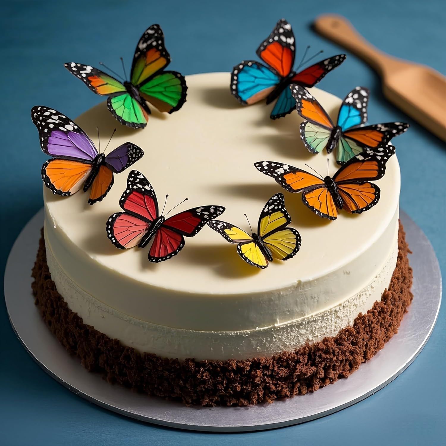 Reusable Butterfly Silicone Mold 5 Sizes - Baking Mold for Chocolate, Fondant, Resin Jewelry | Oven/Freezer Safe, Non-Stick Cake Decorations for Weddings, Gender Reveal & Keto Desserts