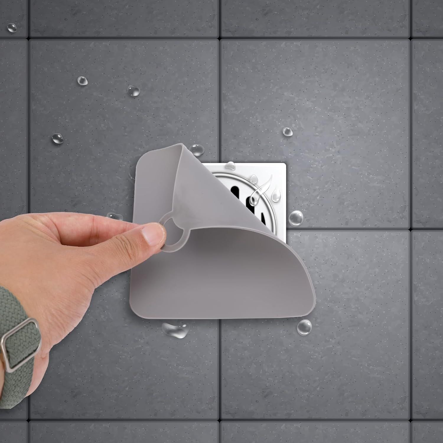 2 Pieces Silicone Tub Stopper Shower Drain Cover Floor Drain Anti-Odor Mat Shower Silica Gel Drain Plugs Bathtub Drain Cover Sewer Deodorization Floor Drain Mat for Kitchen, Bathroom and Laundry