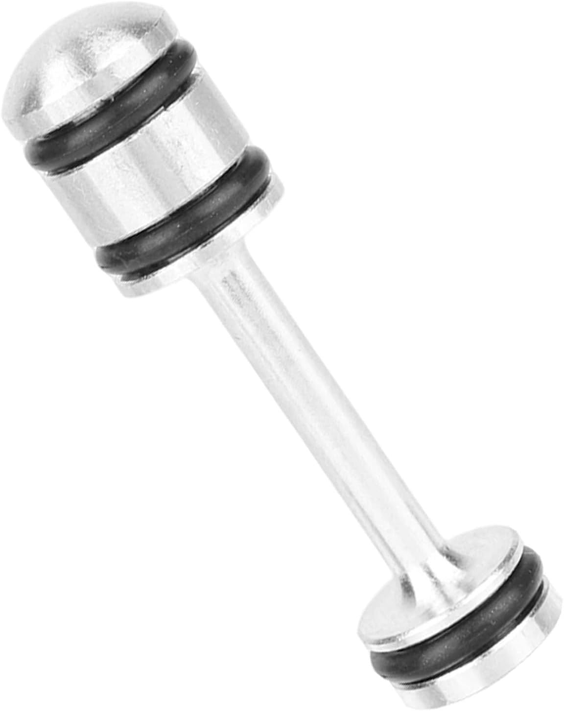 Aluminum Oil Diverter Barbell, Compatible with Gen III & IV Engines LS1 LS3 LS2 LS6 L92 L99 L33 LQ4 LQ9 4.8L 5.3L 5.7L 6.0L 6.2L LS Performance Parts Oil Billet Diverter Barbell Black, Silver