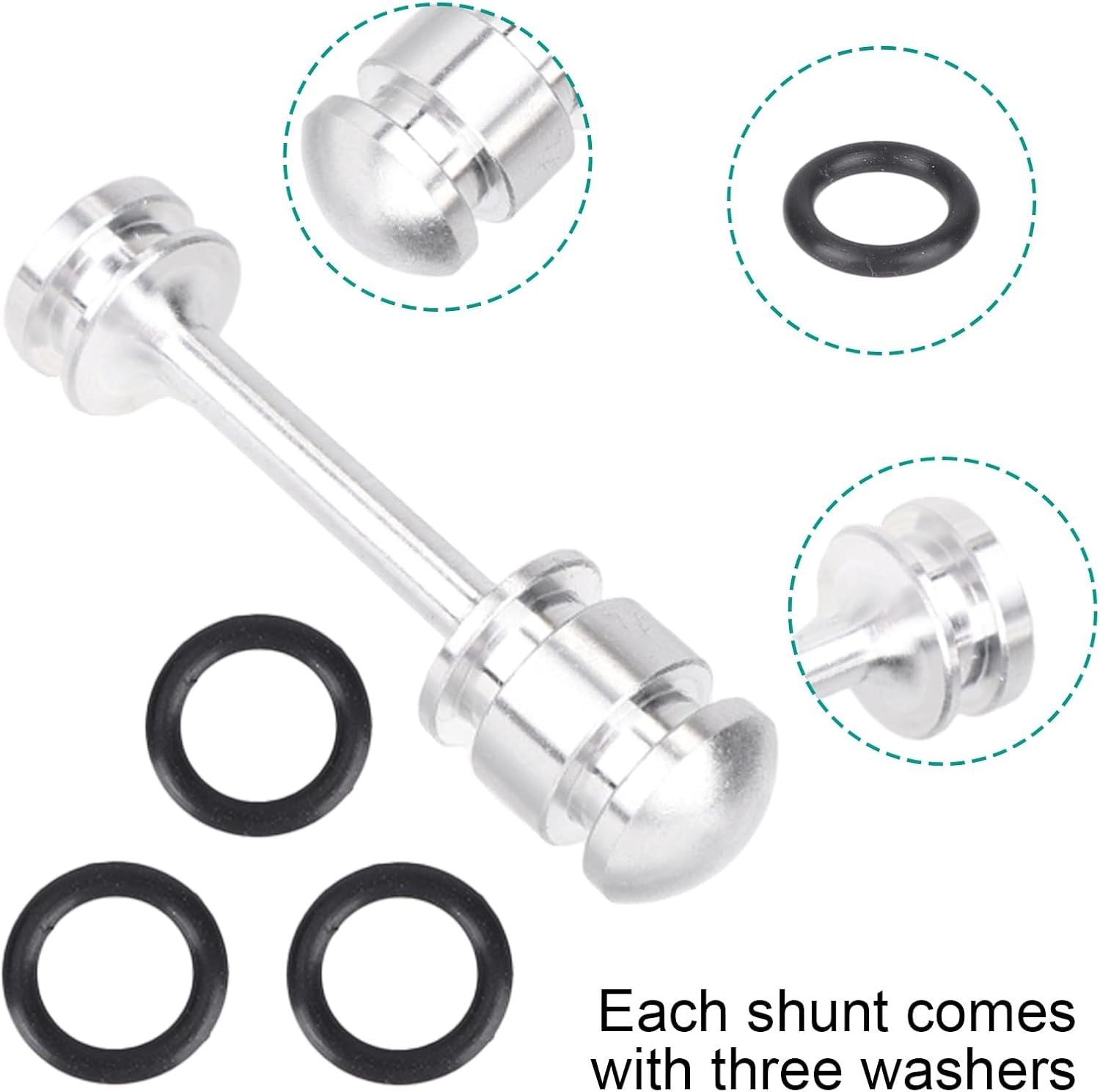 Aluminum Oil Diverter Barbell, Compatible with Gen III & IV Engines LS1 LS3 LS2 LS6 L92 L99 L33 LQ4 LQ9 4.8L 5.3L 5.7L 6.0L 6.2L LS Performance Parts Oil Billet Diverter Barbell Black, Silver