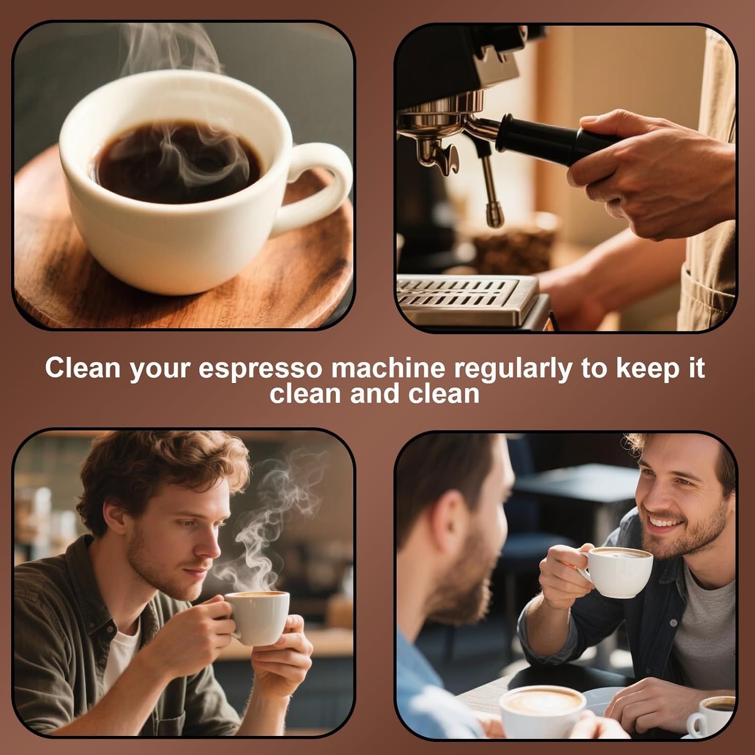 2pcs Espresso Cleaning Disc, 54mm Silicone Backflush Cleaning Tablets kit for Sage Breville Espresso Machines BES870XL/ BES878BSS/ BES880/ BES840XL/ BES810BSS & More