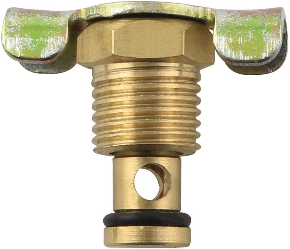 2PCS 1/4 Brass Air Hose Fitting Air Compressor Blowdown Valve NPT Male External Drain Cock Drain Switch With Handle