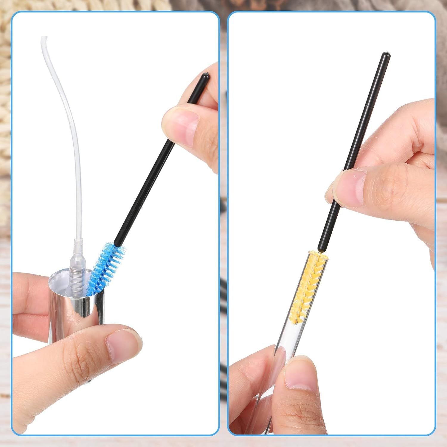 15 Pieces Hummingbird Feeder Cleaning Brush Mini Nylon Brush Set Cleaner for Bottles, Tubes, Jars, Bird Feeder 0.3 Inches/ 3.9 Inches