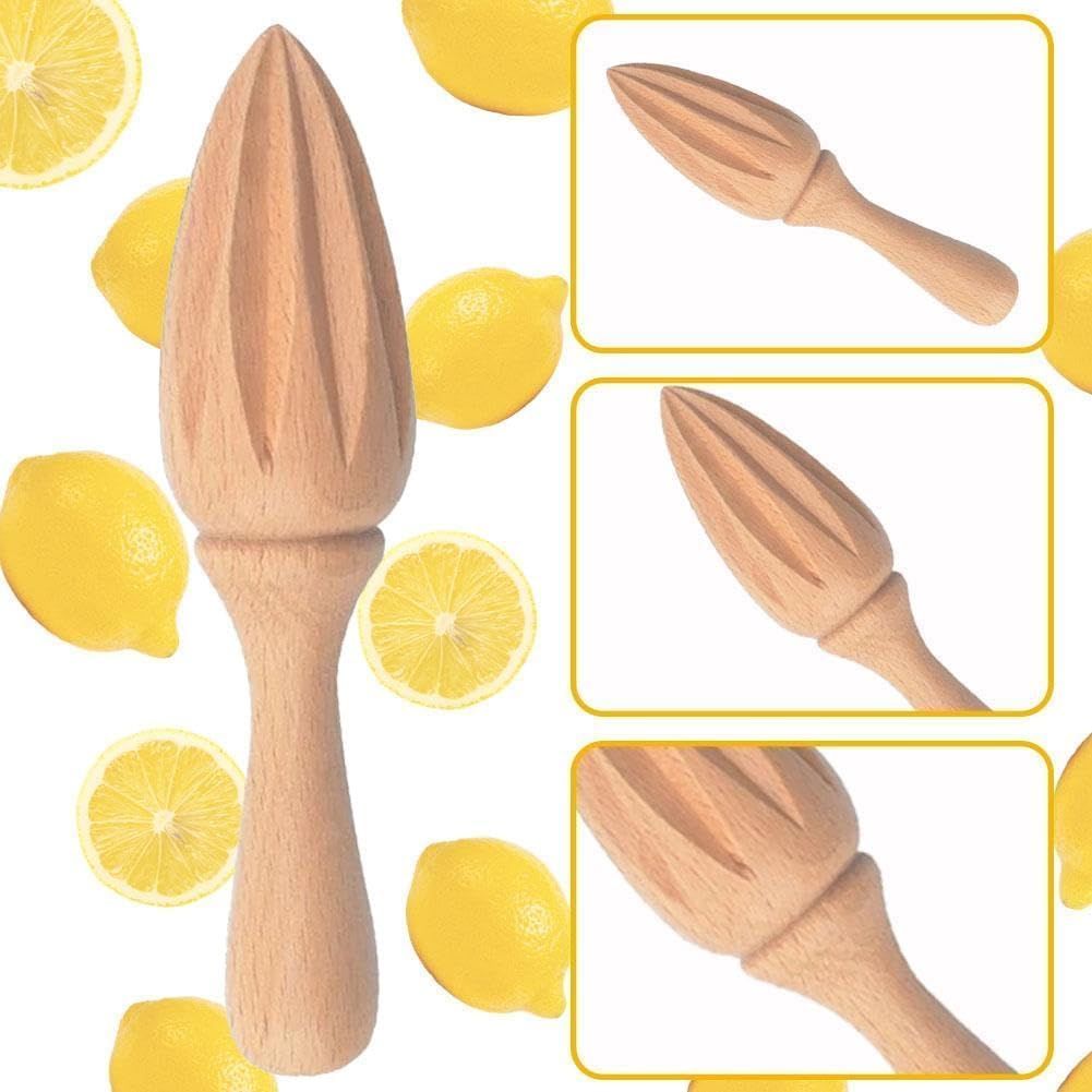 Wooden Citrus Reamer,Handheld Hand Citrus Lemon Juicer,Portable Fruit Squeezer,Kitchen Juicing Tool,Manual Orange Lemon Juice Reamer for Daily Home Bar Cafe Restaurant Use