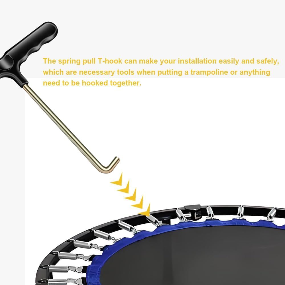 Trampoline Spring Pull Tool Kit Trampoline T-Hook Puller Spring Pull T-Shape Hook Trampoline Accessories