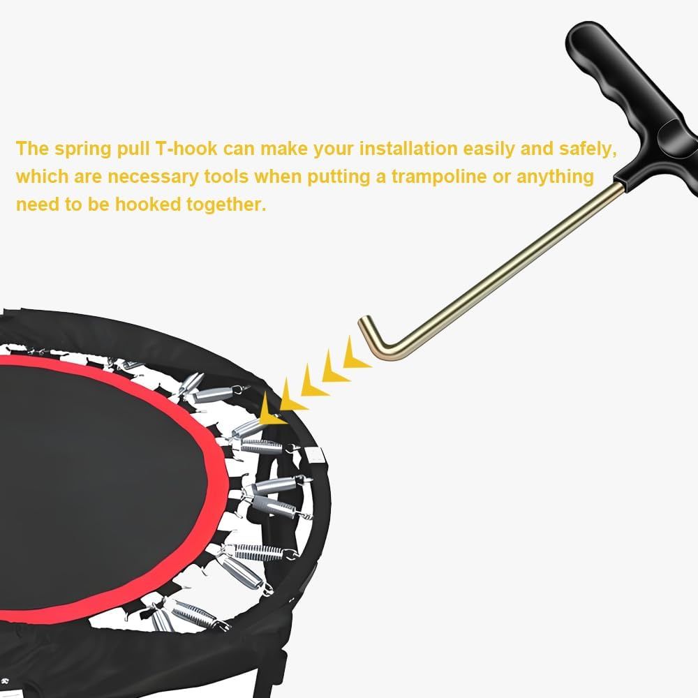 Trampoline Spring Pull Tool Kit Trampoline T-Hook Puller Spring Pull T-Shape Hook Trampoline Accessories