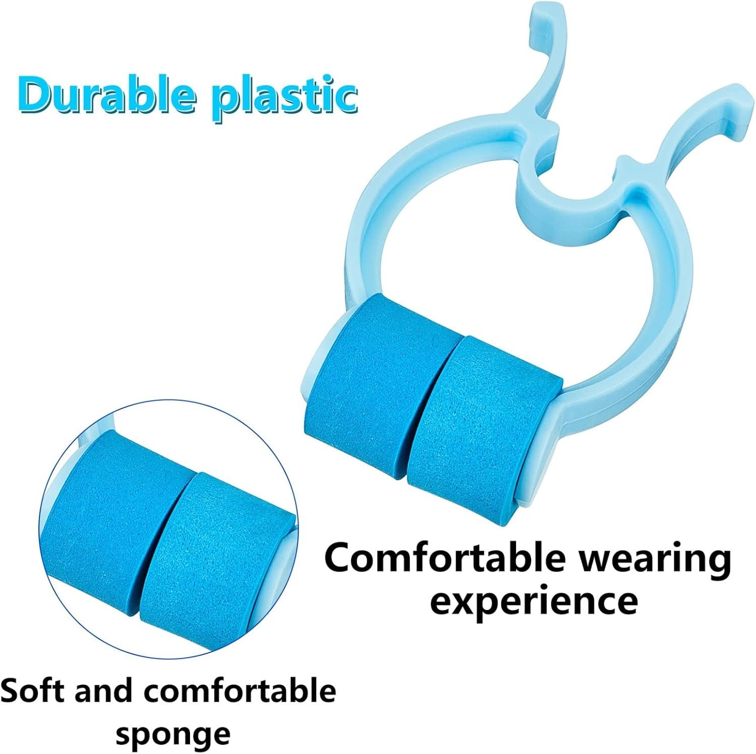Nose Stop Clips Nasal Nose Stopper Clips Plastic Foam for Emergency or Accident