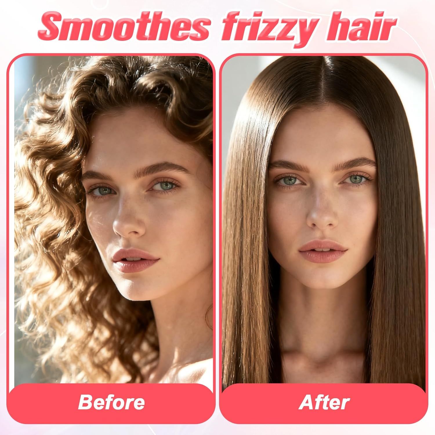 2 Pcs 3 Row Styling Comb, Curling Hair Styling Brush Rat Tail Comb Used for Combing, Separating and Shaping Curls Black