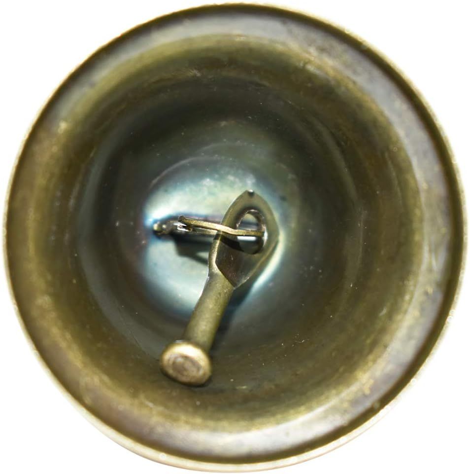 10 PCS Small Jingle Bells Bronze Vintage Mini 1.7"X 1.5" for Dog Potty Training,Dog Door Bell,Wedding, Dog Collar,Christmas Hallowmas Decoration