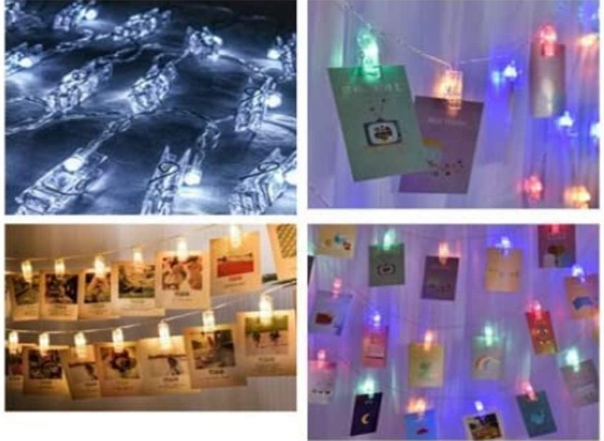 Yansanido 100pcs Mini Clear Plastic Utility Paper Clip, Clothespins Clips, Clothes Line String Clips, mini Clothes Pins for Photo for String Fairy Lights Color Clear 100pcs Clear Plastic Clips