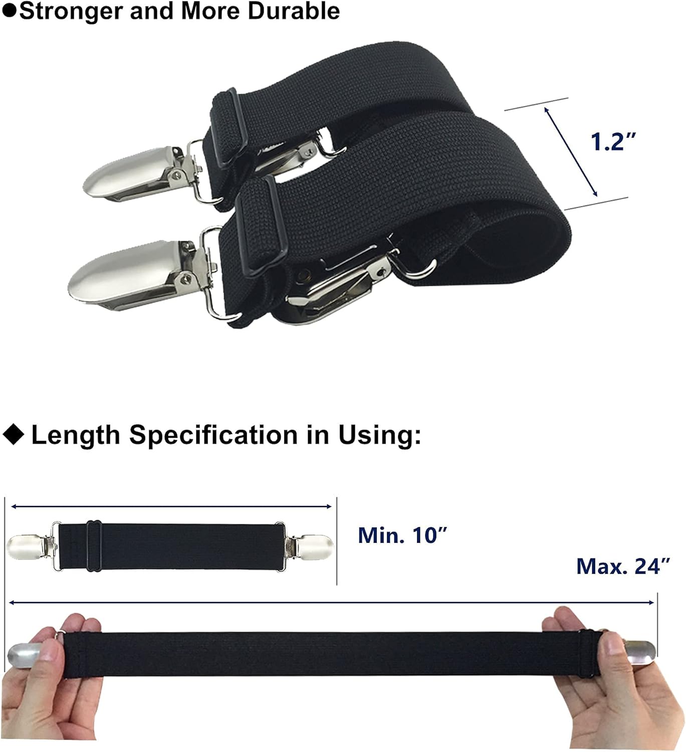 Sheet Straps Bed Sheet Keeper Holder for Corners Sheet Stays Suspender Clips Fitted Sheet Holder Clips Garters Fasteners Mattress Clamps