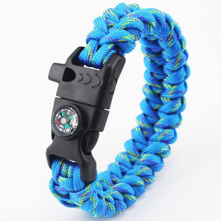 Paracord Buckle with Whistle Compass, Side Release Plastic Buckles for Paracord Bracelet