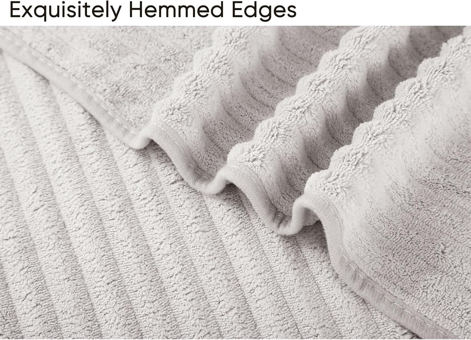 Luxury 3-Piece Quick-Dry Small Bath Towel Set – Ultra Soft Microfiber Hand Towels for Bathroom, Bar, Pool, Gym & Travel – Elegant Twill Design 14”x 29.6”