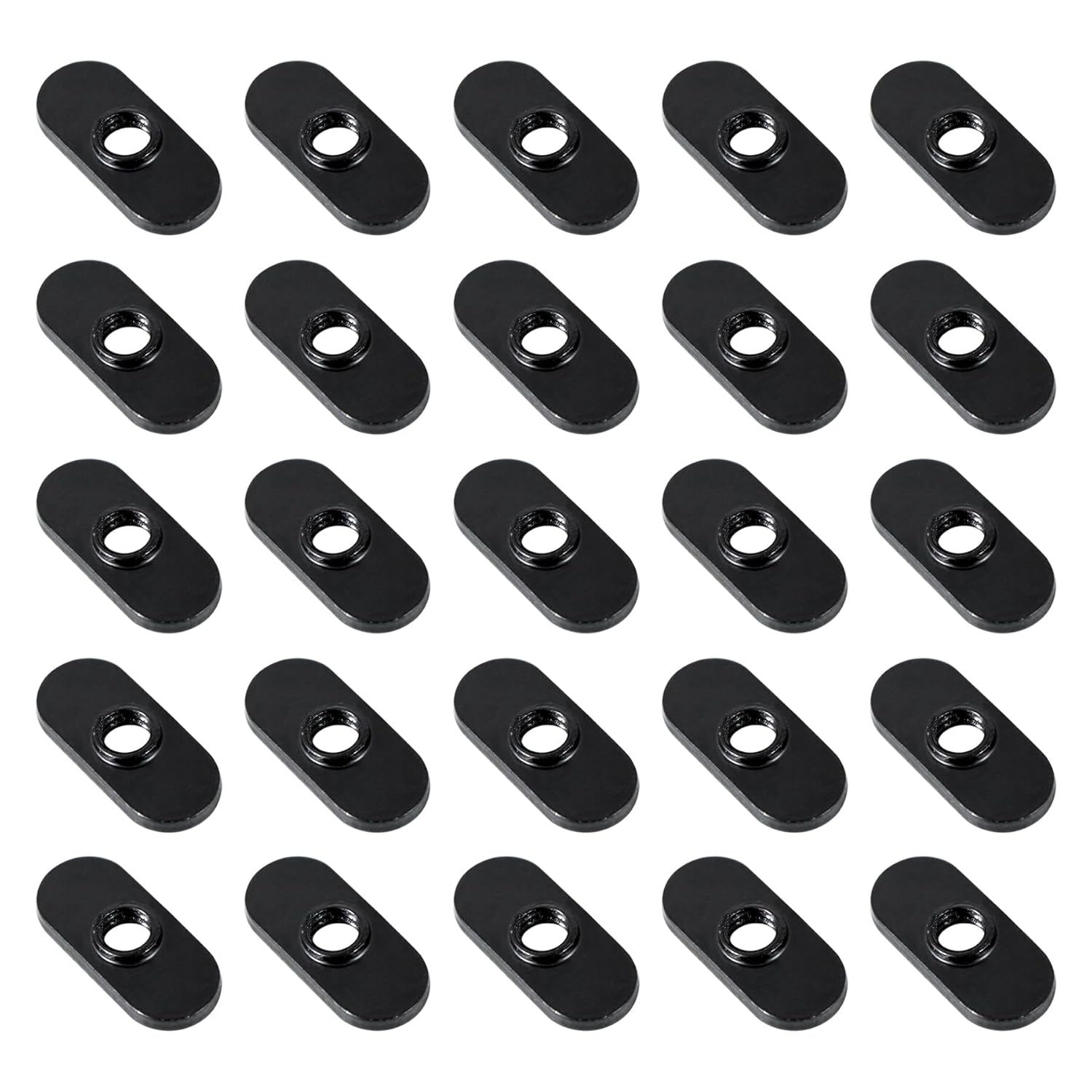 Xadnitu 1/4"-20 Threaded Centered Slide in Economy T Nuts, T Nut Accessory Hardwares for 10 Series Aluminum Extrusion Profiles Rail