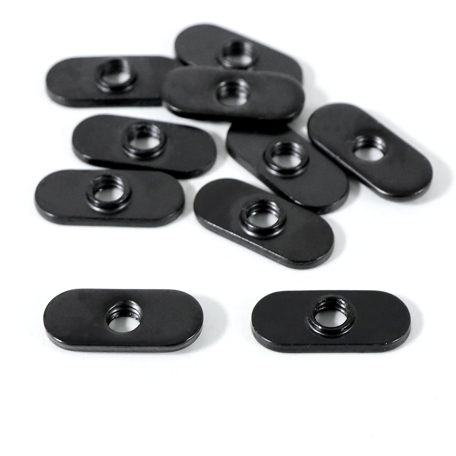 Xadnitu 1/4"-20 Threaded Centered Slide in Economy T Nuts, T Nut Accessory Hardwares for 10 Series Aluminum Extrusion Profiles Rail