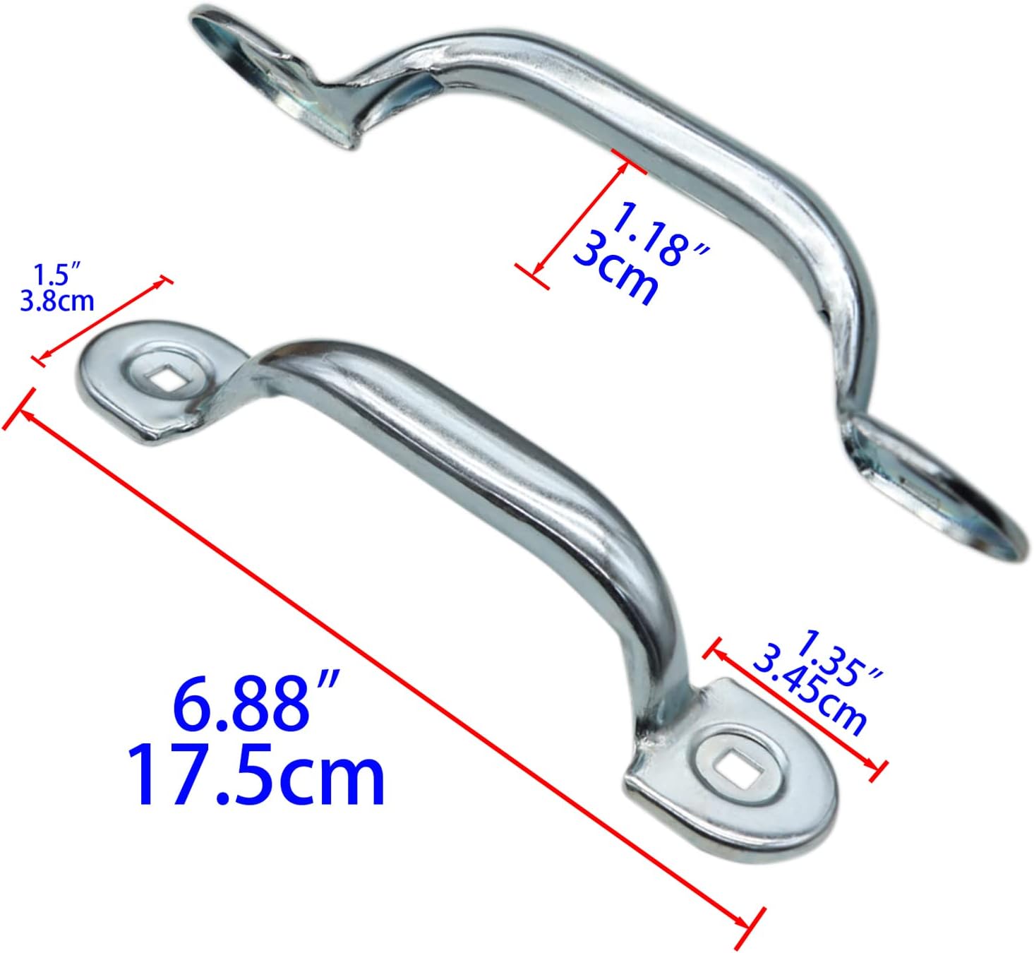 Xadnitu Garage Door Bottom Lift Handle for Most Gate Handles Replacement, Heavy Duty Door Pull Handle for Garage Outdoor Closet 2 Pack