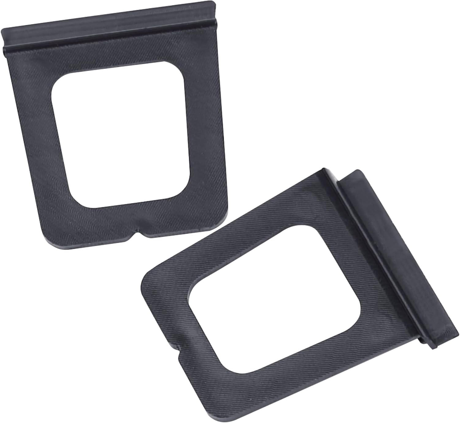 Xadnitu 30 Pieces Plastic Window Screen Pull Tabs, Screens Lift Hollow Tabs Installed in Flat Spline Channel for Screen Frame Replacement, Black
