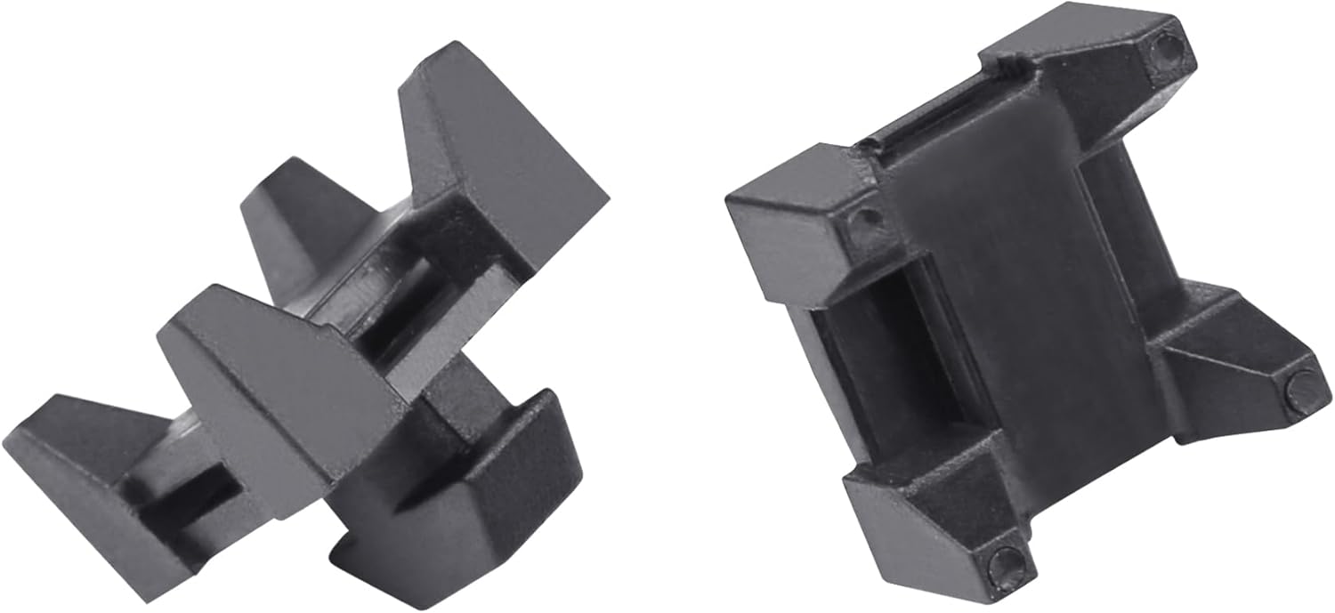 Xadnitu 25 Pieces Plastic Cable Zip Tie Mounting Blocks, Drop-In Base Mounts for 15 or 40 Series Aluminum T-Slot Extruded Profiles Wire Management