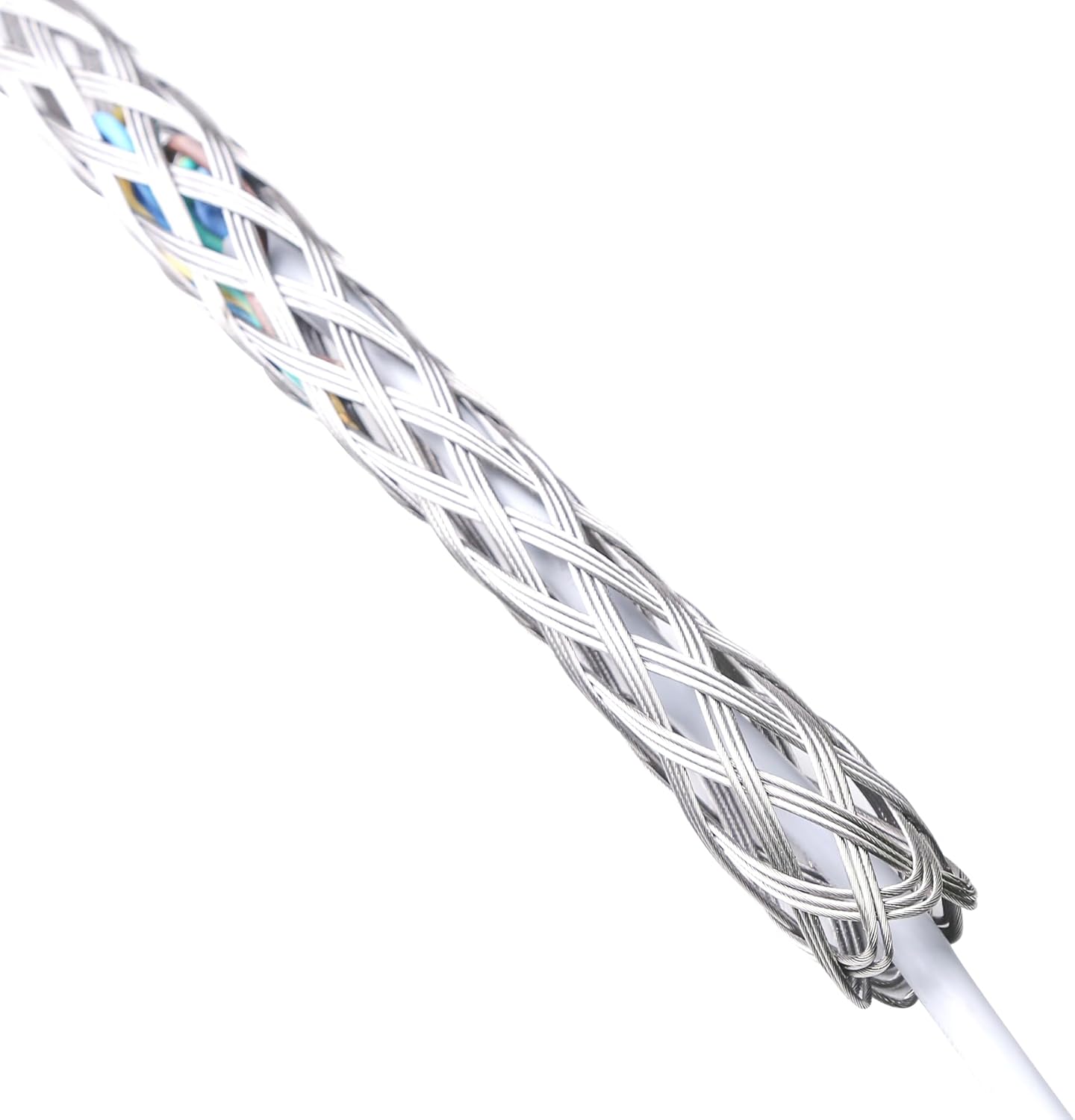 Xadnitu Cable Pulling Grip for 37-50mm OD Electrical Wires, Stainless Steel Cable Puller Sock Mesh Lassos with Rope Loop for Heavy Duty or Flexible Cords