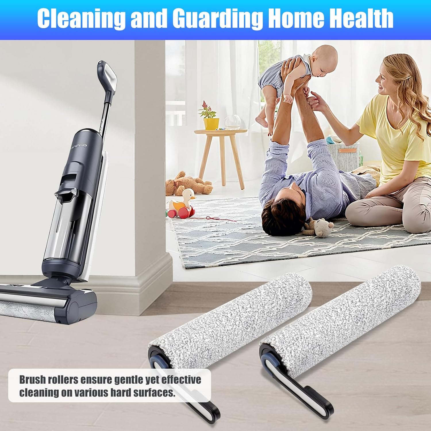 【NOT Universal】【S5/S5 Pro Only】 Replacement Brush Rollers for Tineco Floor ONE S5/S5 PRO Cordless Wet Dry Vacuum Cleaner 【NOT for S5combo & Nor Other Models】