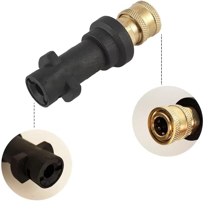 High Pressure Washer Gun Adapter 1/4" Spray Nozzle Tips Sets Brass Female Quick Connector for Karcher k2 k3 k4 k5 k6 K7