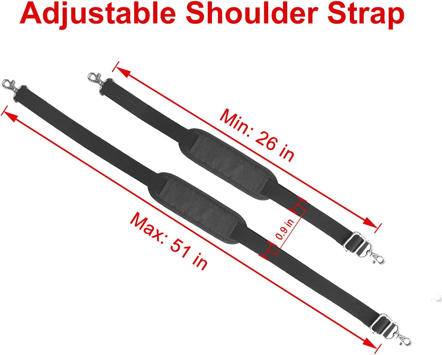 iGuerburn Shoulder Strap Carry Strap for Inogen One G4 Oxygo FIT with Swivel Hooks, Balanced Buckle and Adjustable Belt