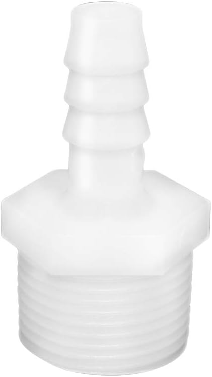 Plastic Hose Barb Fittings 1/2" Barb X 1/2" NPT Male Thread Adapter Connector Pipe Fittings pack of 6