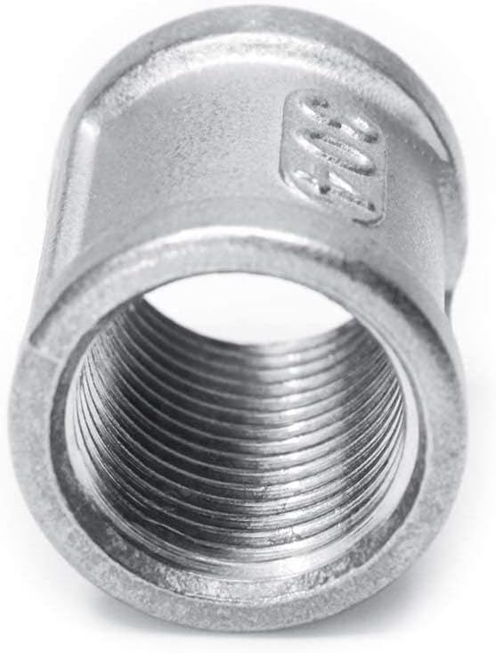 3/4" Female NPT Coupling, 1-1/2" Length Stainless Steel Coupler Cast Pipe Fitting Pack of 2