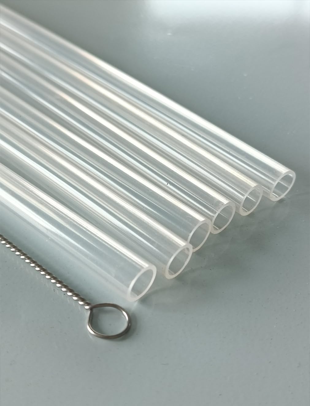 Silicone Replacement Straws for 20 30 40oz Cup, Reable Straws with Cleaning Brh Compatible with 30 40 oz Stanley Tumbler Pack of 12