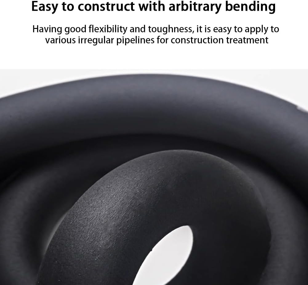 Pipe Insulation Foam Tube, 3/8" 9mm ID Wall Thickness 3/8" Length 6FT, Black Foam Tubing for Guitar Stands,Machine Handle＆Roof Rack