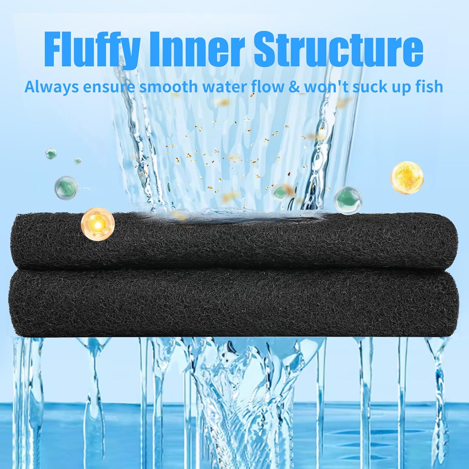 Aquarium Activated Carbon Filter Media Pad for Fish Tank Pond Canister Filter 10.5" x 18"
