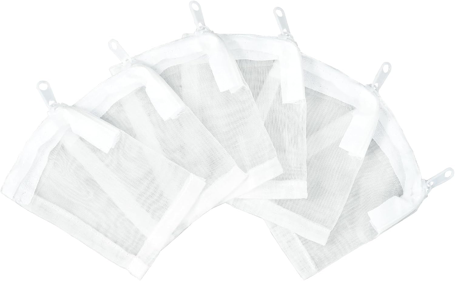 Aquarium Filter Media Bags 6pcs Fish Tank Extra Fine 100 Micron Mesh Bags with Plastic Zipper for Activated Carbon 3” x 4”