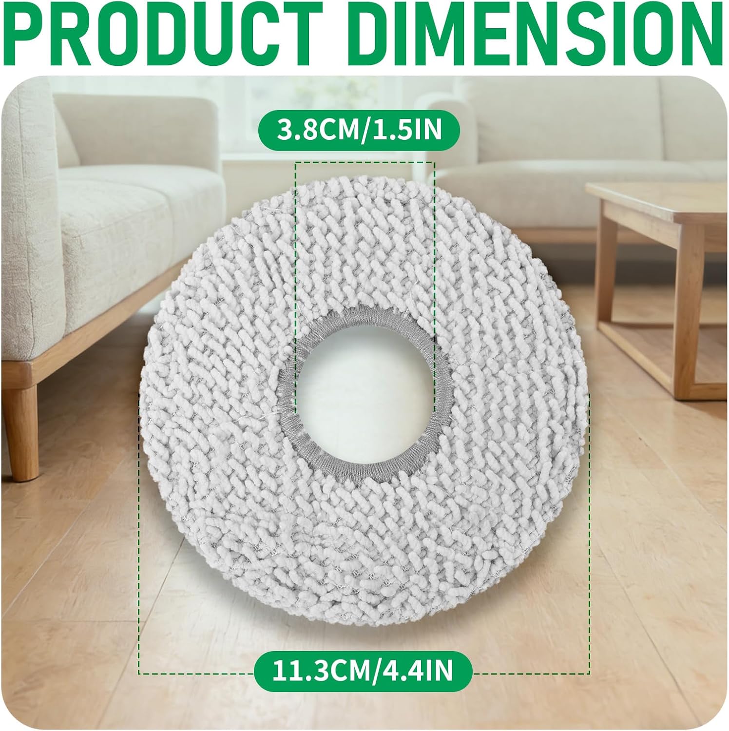 12 Pack Mop Pads Replacement for ECOVACS DEEBOT X5 PRO Omni Robot Vacuum Cleaner, X5 Pro Omni Mop Pads Washable Microfiber Pads